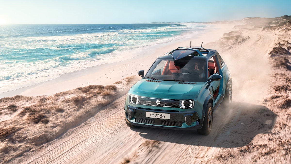 Renault 4 JP4x4 Concept, la spiaggia diventa elettrica e 4×4