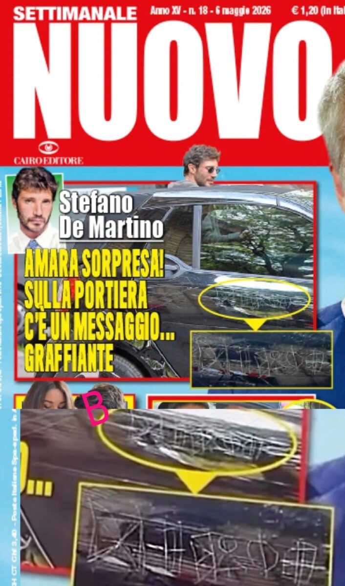 Stefano De Martino nel mirino dei vandali, ecco che cosa è successo all’auto del conduttore di Affari tuoi- FOTO