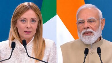 Giorgia Meloni e Nerendra Modi