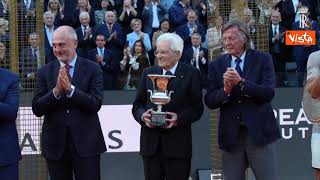Mattarella premia Sinner agli Internazionali di Tennis