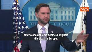 JD Vance ai media europei: Criticate sempre gli Usa? Guardatevi allo specchio