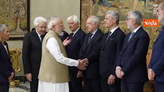 Mattarella riceve il Primo ministro indiano Modi al Quirinale