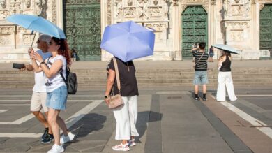 Caldo record, 40 gradi a Milano. Pregliasco: “Rischio mortalità in aumento del 170%”