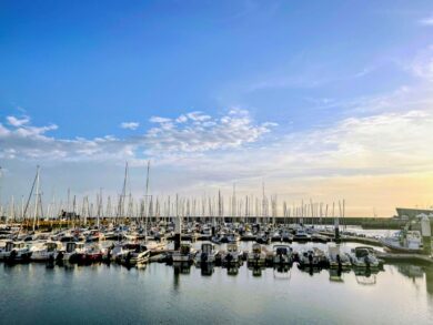 Vista del porto di Le Havre
