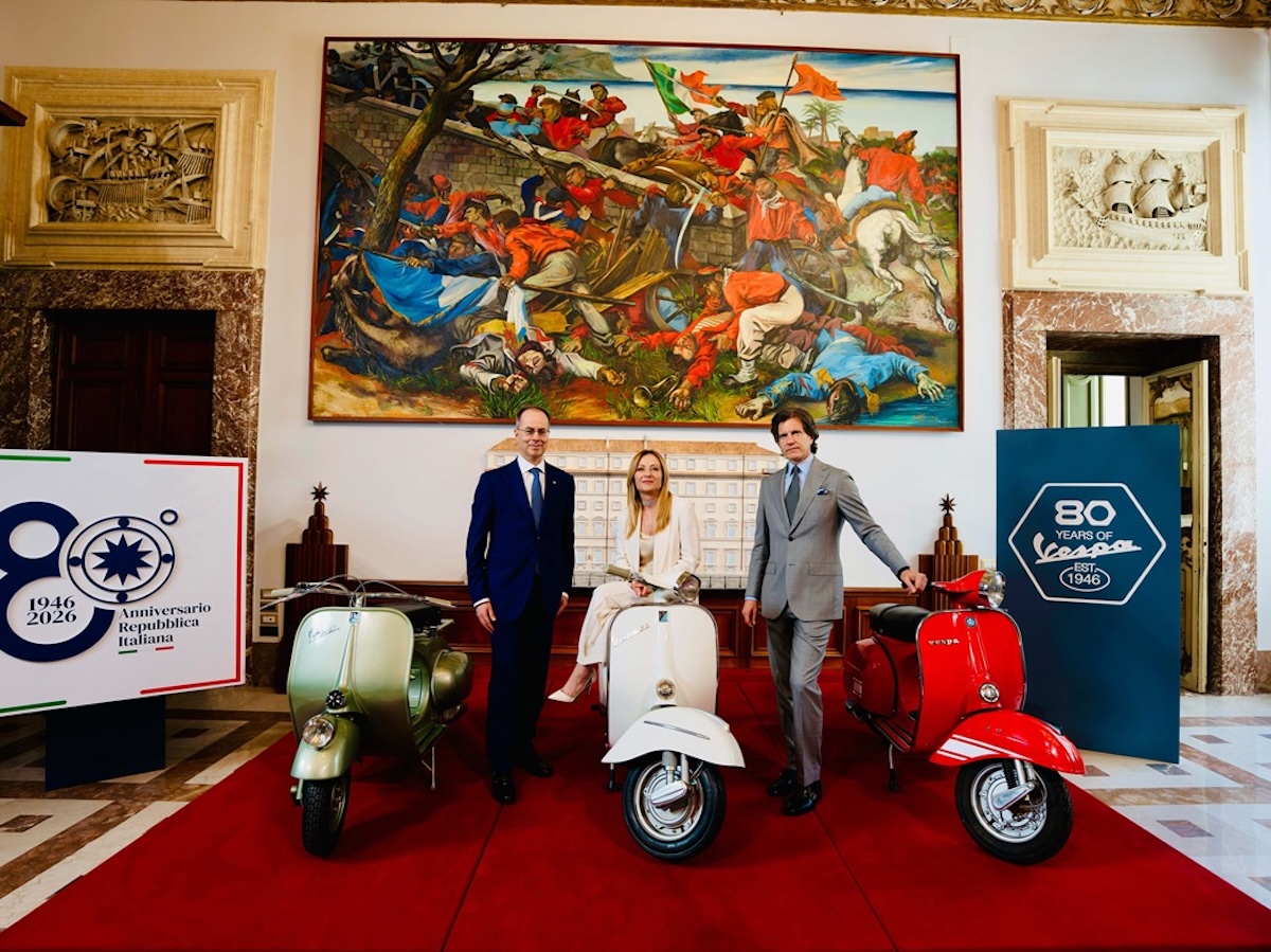 Vespa compie 80 anni, Piaggio ricevuta dal Presidente Meloni