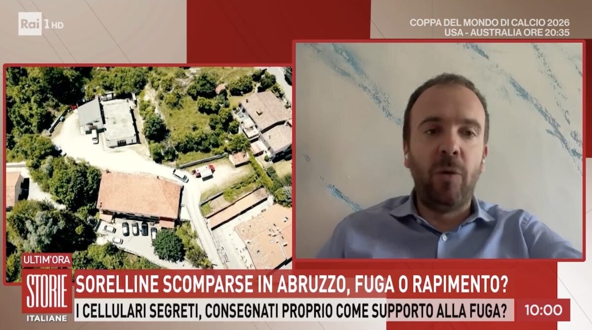 Sorelle scomparse, il direttore Scotti a Storie Italiane: “I cellulari che lasciano tracce per quattro giorni sono un segnale” Sorelle scomparse, il direttore Scotti a Storie Italiane: “I cellulari che lasciano tracce per quattro giorni sono un segnale”