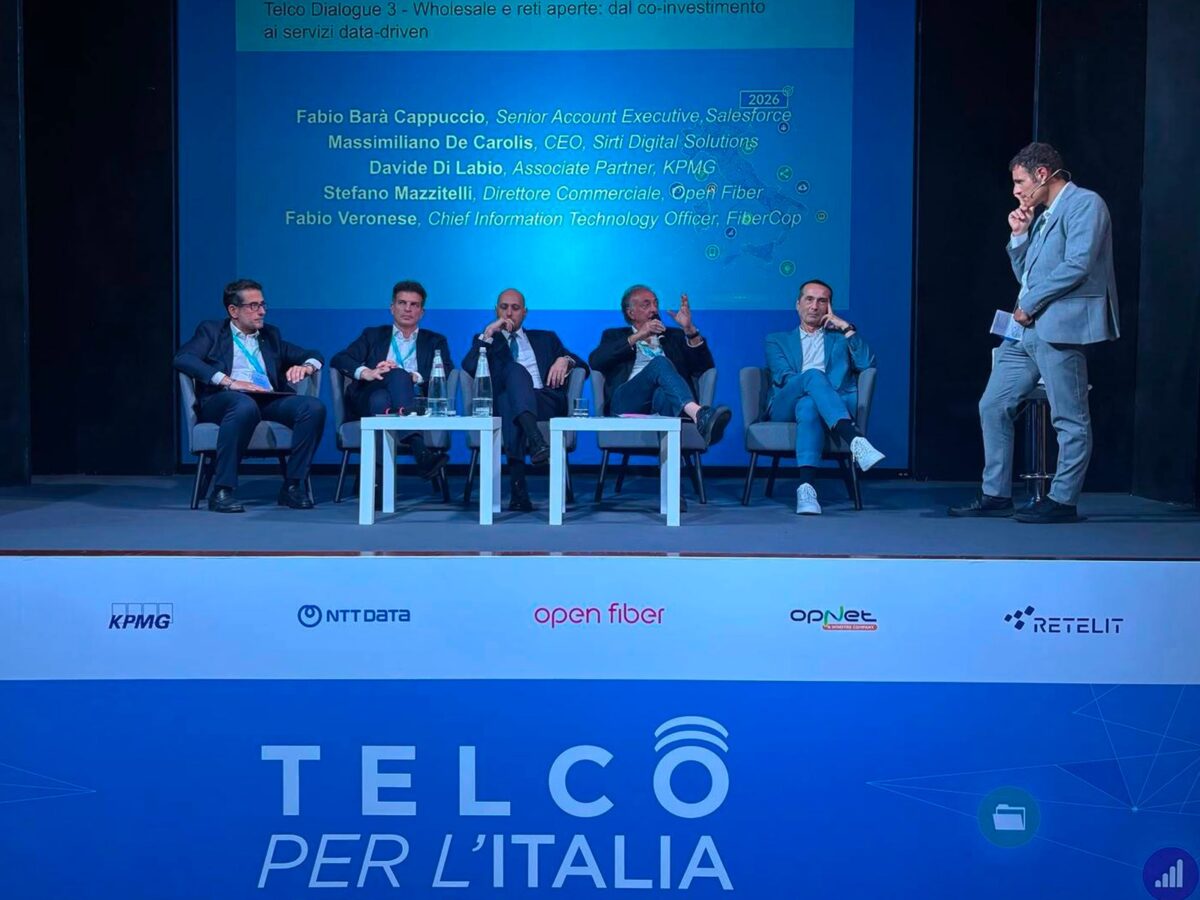 Open Fiber, l’intervento del Direttore commerciale Stefano Mazzitelli a Telco per l’Italia 2026