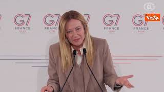 Meloni a G7: “Con Trump rapporto immutato, capiamo i nostri punti di vista”