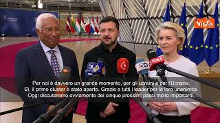 Zelensky a Bruxelles: Al via negoziati per ingresso Ucraina in Ue, grazie a tutti i leader