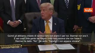 Trump su premier britannico dimissionario Keir Starmer: Non è di certo Winston Churchill