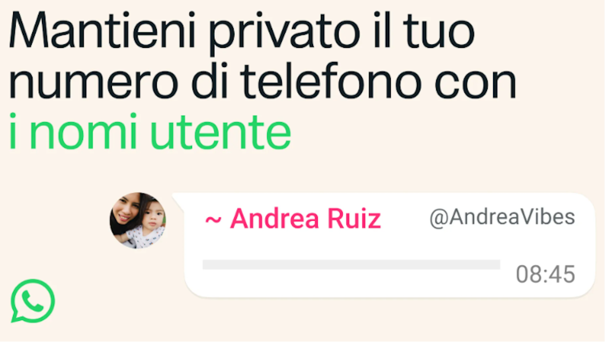 WhatsApp, arriva il nome utente anche in Italia: come prenotarlo e cosa cambia per chi usa l’app