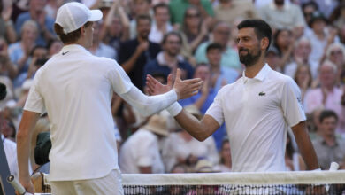 Jannik Sinner - Novak Djokovic Wimbledon