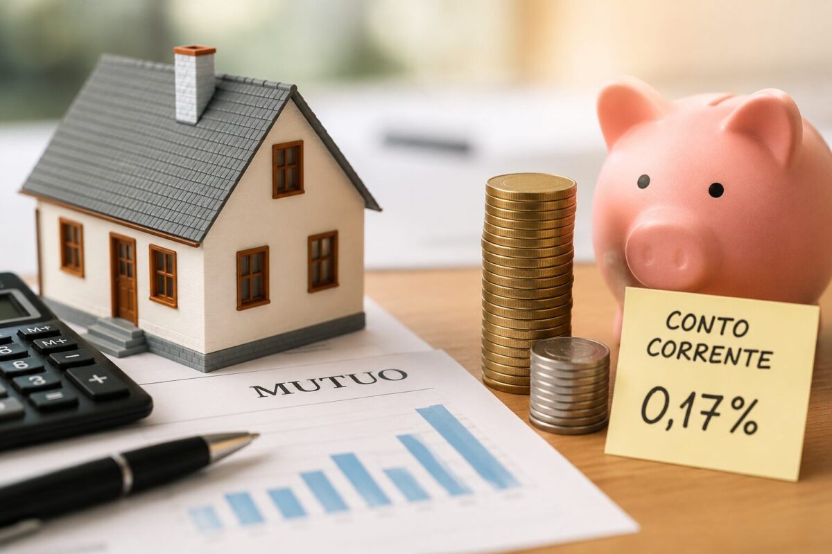 Mutui sempre più cari, conti correnti quasi a zero: la nuova beffa per chi vuole comprare casa