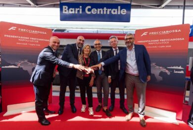 Gruppo FS, attivo il Frecciarossa diretto Campania-Puglia con la linea AV/AC Napoli – Bari