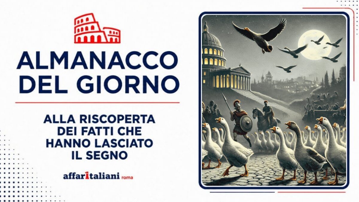 3 agosto 390 a.C. – Roma saccheggiata, resiste soltanto il Campidoglio, grazie alle oche! 3 agosto 390 a.C. – Roma saccheggiata, resiste soltanto il Campidoglio, grazie alle oche!