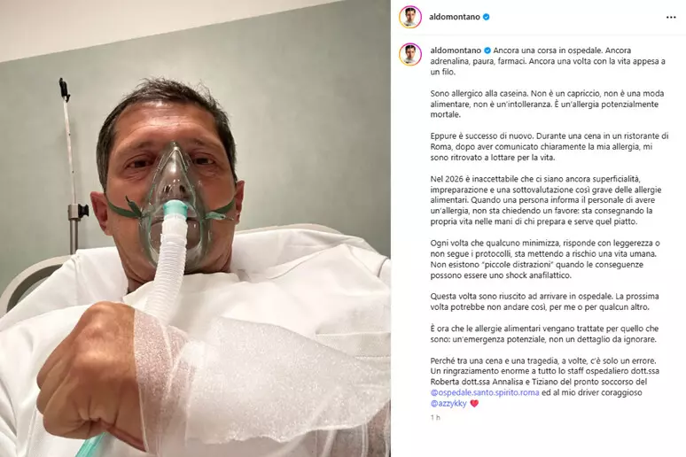 Altro che cena tranquilla: Aldo Montano finisce in ospedale e lancia un duro j’accuse ai ristoranti Altro che cena tranquilla: Aldo Montano finisce in ospedale e lancia un duro j’accuse ai ristoranti