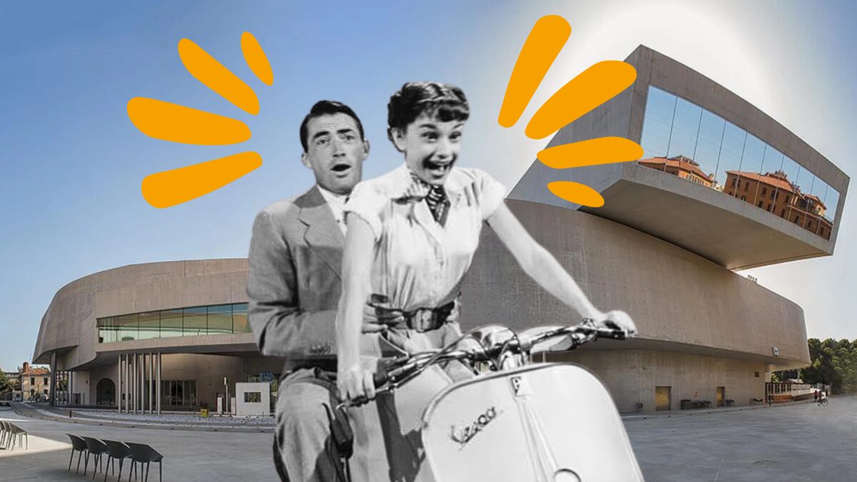 Estate romantica al MAXXI con “Vacanze Romane”: quell’indimenticabile giro in Vespa… Estate romantica al MAXXI con “Vacanze Romane”: quell’indimenticabile giro in Vespa…