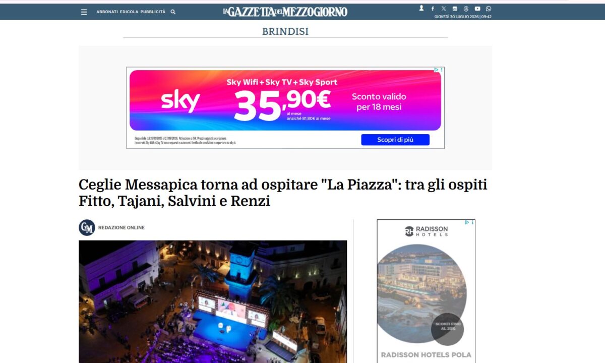 La Piazza fa notizia, dal Corriere al Messaggero: la kermesse di Affaritaliani sui principali quotidiani