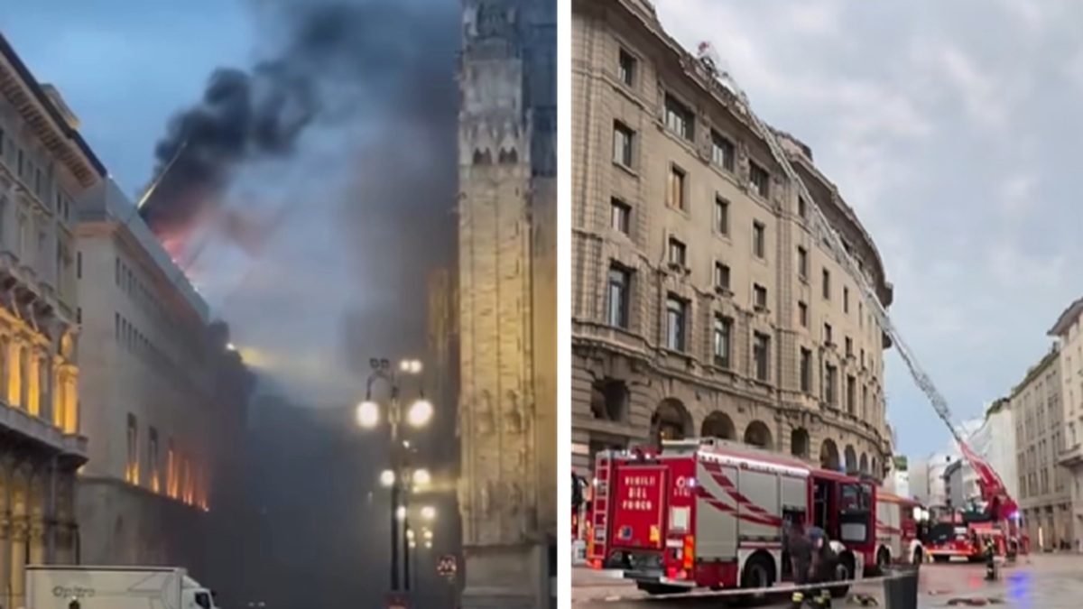 Incendio all’alba a pochi passi dal Duomo: il rogo dal terrazzo di un appartamento. VIDEO Incendio all’alba a pochi passi dal Duomo: il rogo dal terrazzo di un appartamento. VIDEO