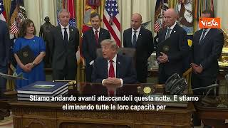 Trump: Guerra in Iran procede molto rapidamente stanotte li attaccheremo