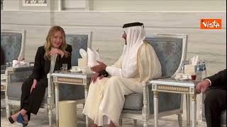 Meloni a Doha per cerimonia funebre dell’Emiro Padre Al Thani