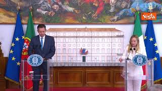Meloni: Sul bilancio Ue intesa con Portogallo affrontare nuove sfide, senza tagliare Pac e coesione
