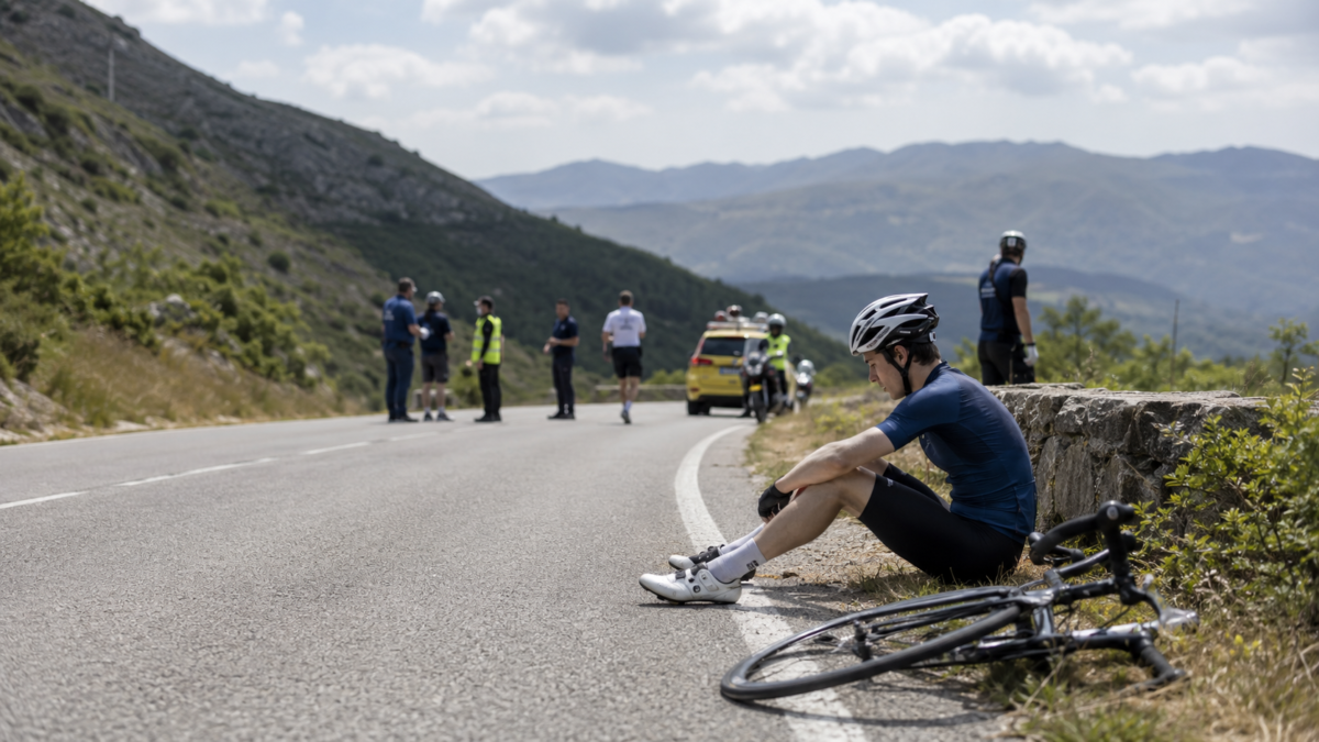 Ciclismo, giro del Portogallo sotto choc: muore a 19 anni Finlay Tarling. Tappa neutralizzata Ciclismo, giro del Portogallo sotto choc: muore a 19 anni Finlay Tarling. Tappa neutralizzata