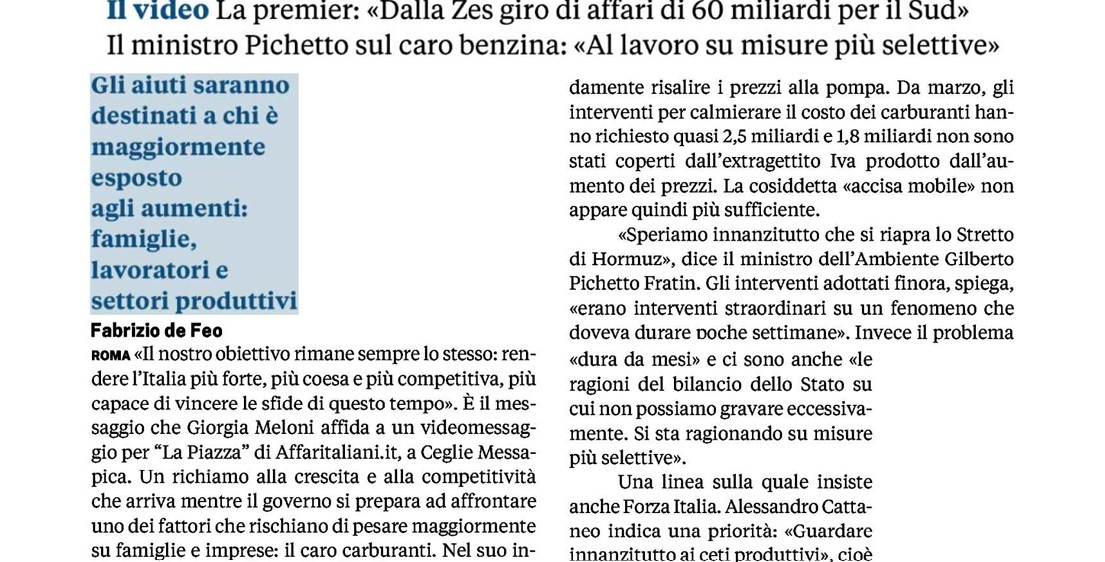 La Piazza 2026, tutti i giornali ne parlano. Dal Corriere, a Repubblica, a La Stampa. Salvini sceglie Affaritaliani per la “bomba” sugli extraprofitti La Piazza 2026, tutti i giornali ne parlano. Dal Corriere, a Repubblica, a La Stampa. Salvini sceglie Affaritaliani per la “bomba” sugli extraprofitti