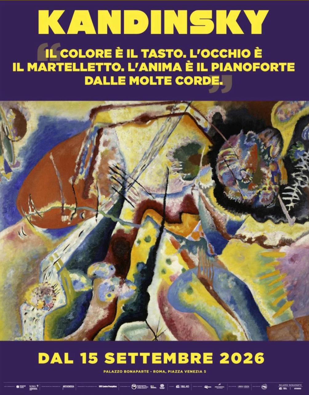 Kandinsky, la rivoluzione dell’astrattismo: oltre 70 capolavori in mostra a Palazzo Bonaparte