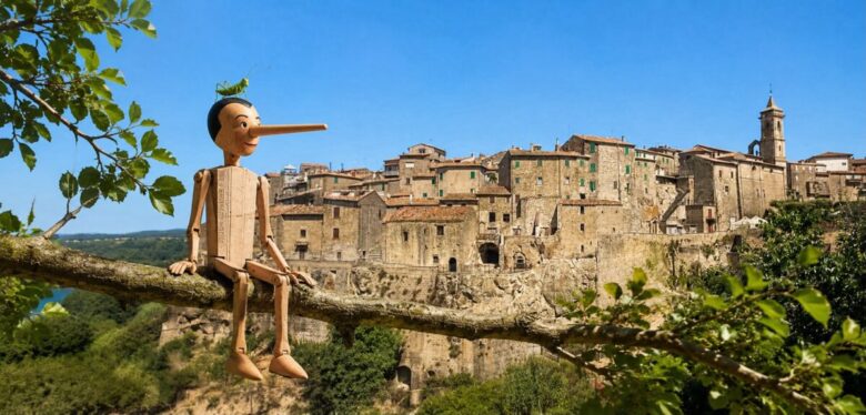 A Farnese si torna bambini sul set di “Pinocchio” di Comencini, ricordando Nino Manfredi e Gina Lollobrigida 