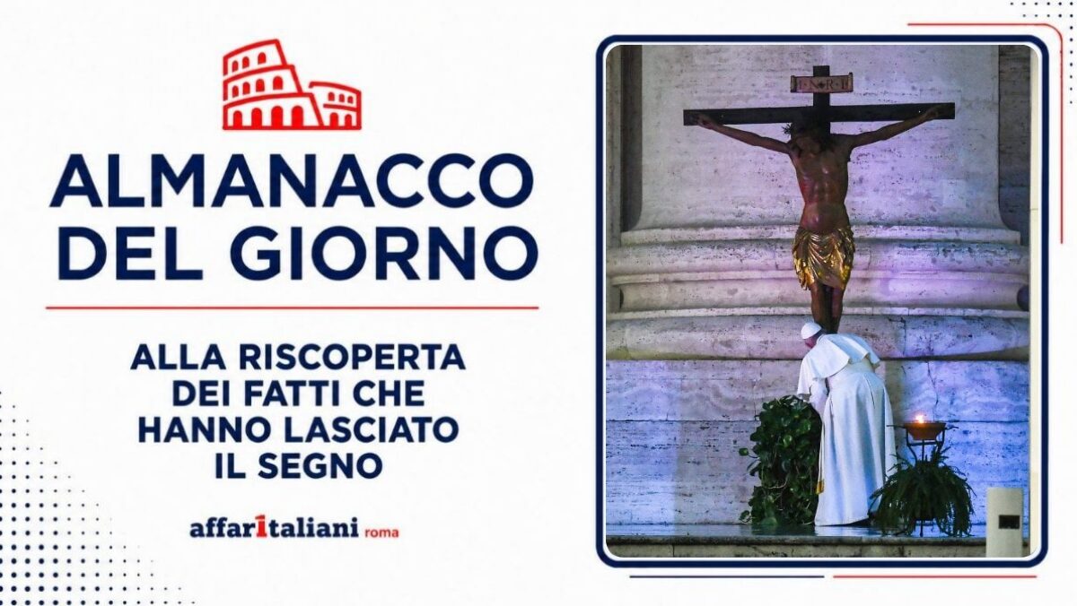 8 agosto 1522 – Il Crocifisso in strada per fermare la peste, il medesimo di Papa Francesco durante il covid nel 2020 8 agosto 1522 – Il Crocifisso in strada per fermare la peste, il medesimo di Papa Francesco durante il covid nel 2020