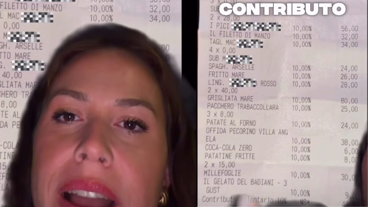 Forte dei Marmi, la denuncia dell’influencer: “Occhio agli scontrini, 50 euro di mancia aggiunti al conto senza chiedere”