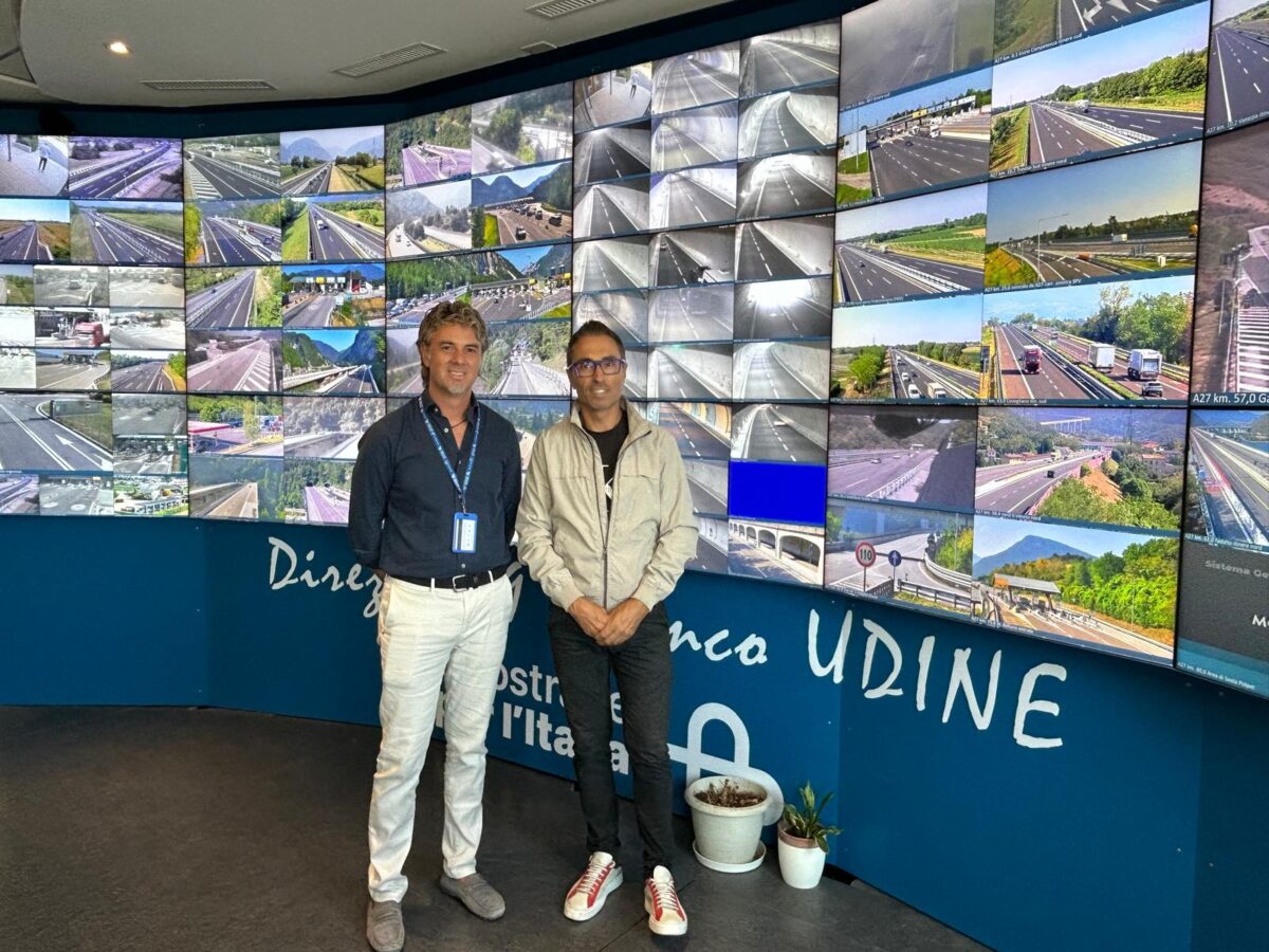 ASPI, il Vicepresidente Mazzolini in visita alla Control Room della direzione di Tronco di Udine