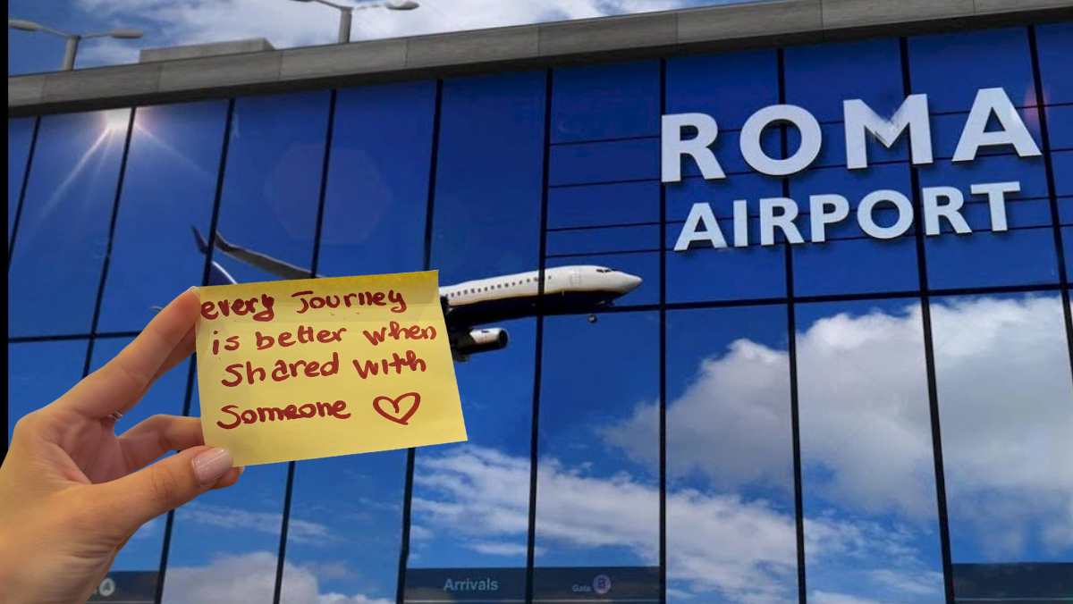 A Fiumicino spuntano i post-it della felicità: “Sorridi” e “No stress”. Facile dirlo quando non stai perdendo il volo… A Fiumicino spuntano i post-it della felicità: “Sorridi” e “No stress”. Facile dirlo quando non stai perdendo il volo…