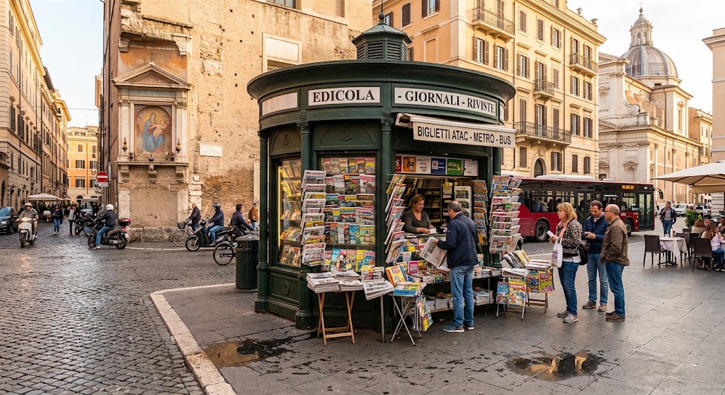 Per le vecchie, care edicole Roma punta su tecnologia e pubblicità per salvarle dalla crisi Per le vecchie, care edicole Roma punta su tecnologia e pubblicità per salvarle dalla crisi