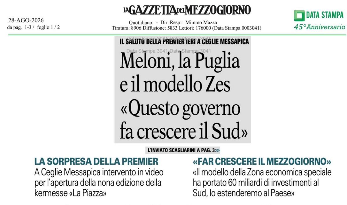 Galleria foto 'La Piazza 2026, tutti i giornali ne parlano. Dal Corriere a Repubblica fino a La Stampa. Salvini sceglie Affaritaliani per la “bomba” sugli extraprofitti' - foto 1
