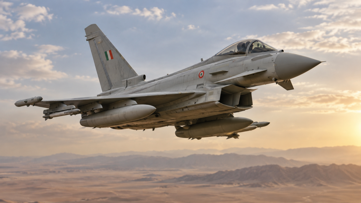 Arabia Saudita, colpito un Eurofighter italiano: militari italiani illesi Arabia Saudita, colpito un Eurofighter italiano: militari italiani illesi