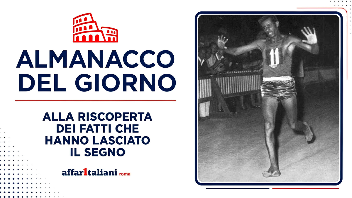10 settembre 1960 – Abebe Bikila corre scalzo nella notte diventando leggenda 10 settembre 1960 – Abebe Bikila corre scalzo nella notte diventando leggenda