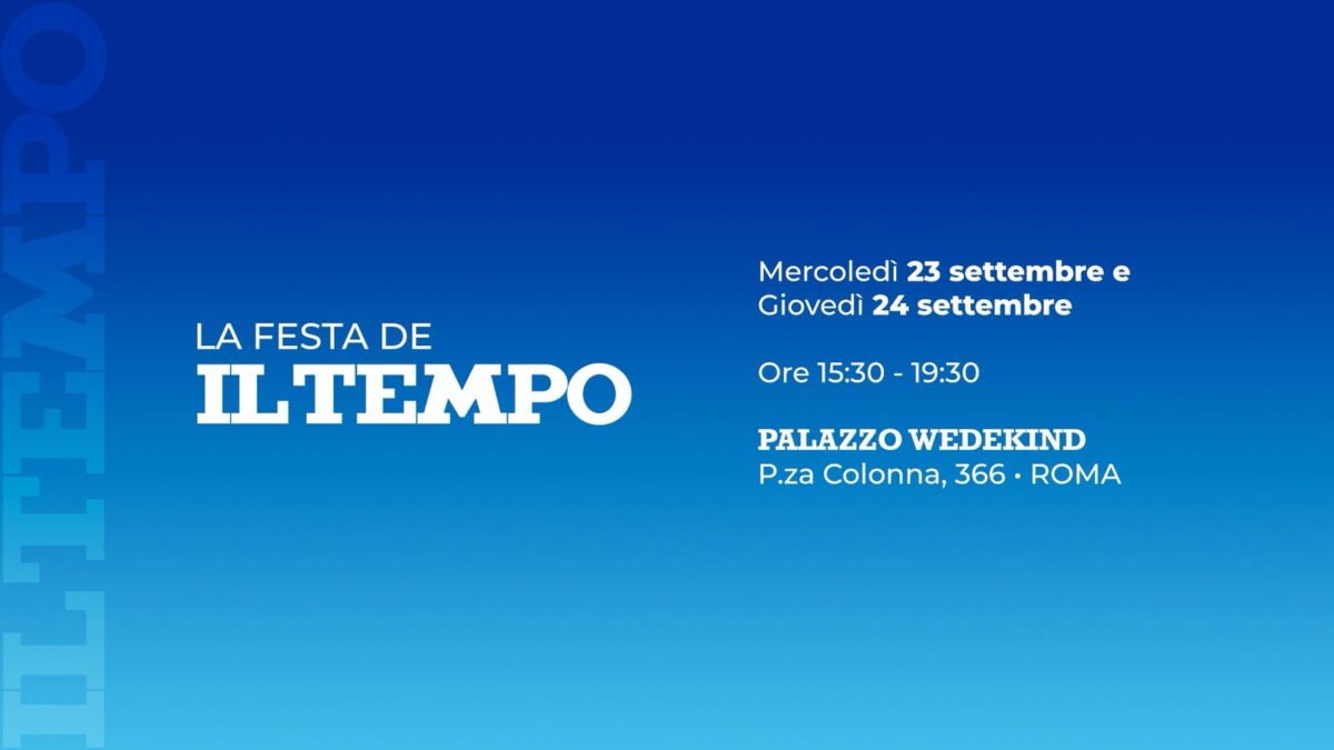 Prima edizione della festa de Il Tempo in occasione del rinnovo della veste grafica del quotidiano