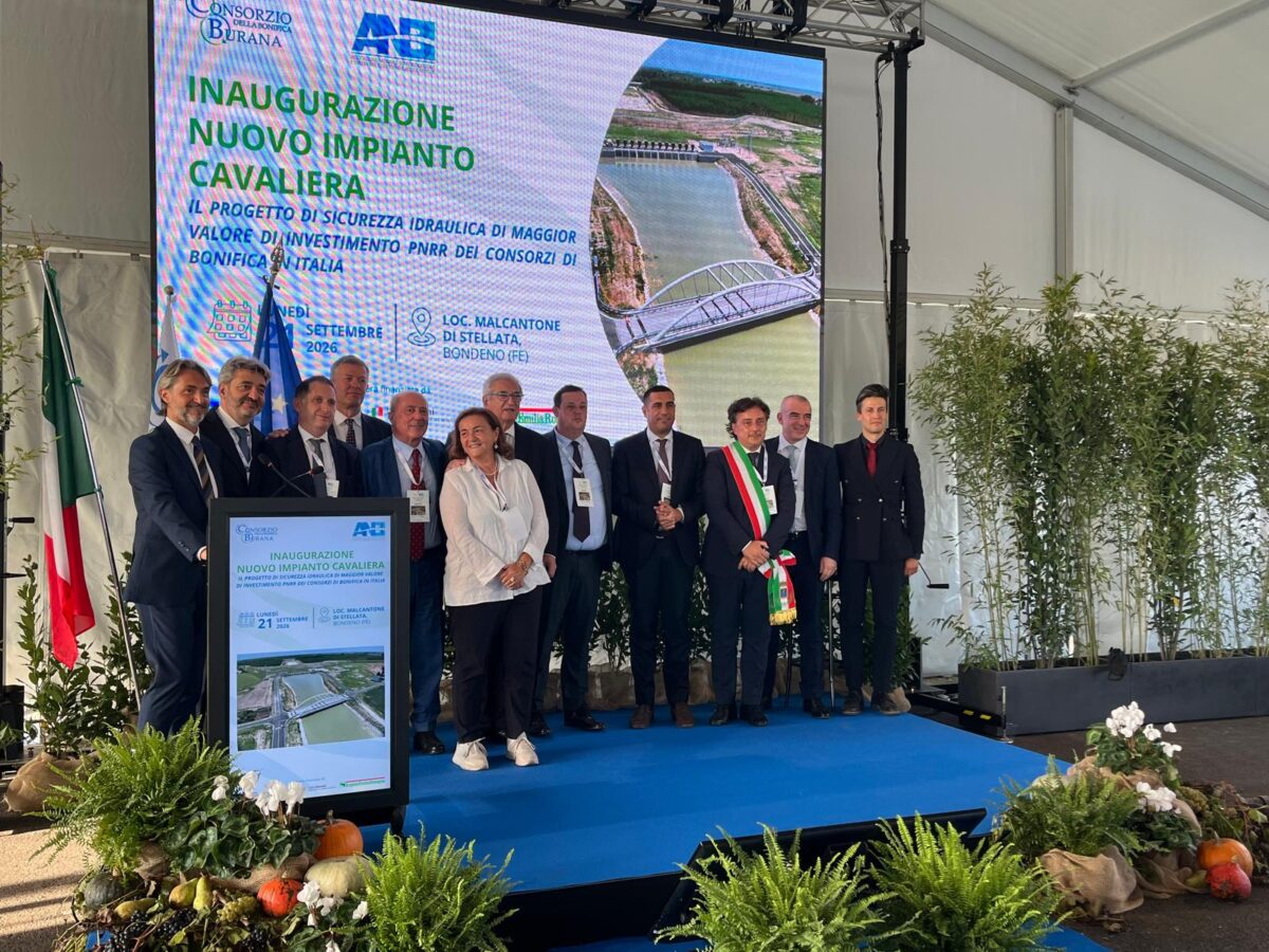 ANBI: inaugurato l’impianto idrovoro Cavaliera, opera da oltre 68 milioni realizzata con fondi PNRR ANBI: inaugurato l’impianto idrovoro Cavaliera, opera da oltre 68 milioni realizzata con fondi PNRR