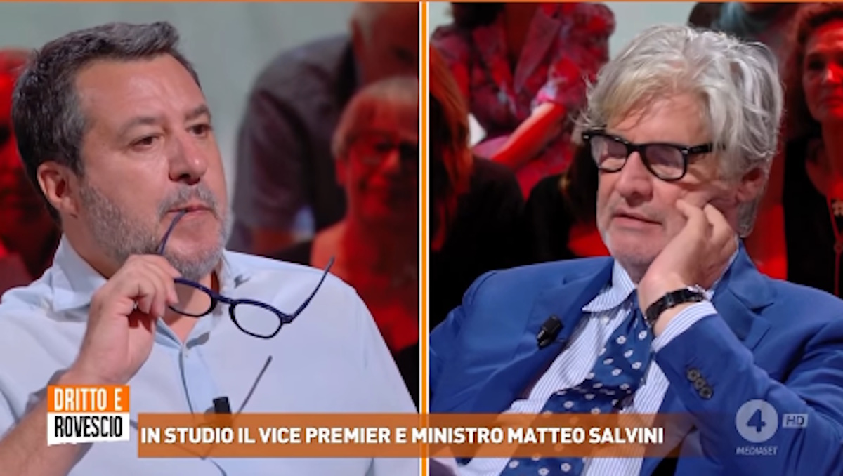 Ascolti tv, Dritto e Rovescio riparte alla grande con Salvini: Del Debbio surclassa In Onda Ascolti tv, Dritto e Rovescio riparte alla grande con Salvini: Del Debbio surclassa In Onda