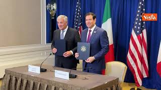 Italia-Usa, Tajani e Rubio firmano un memorandum d’intesa sulle materie prime critiche