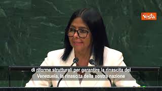 Delcy Rodriguez (Venezuela): Avviato processo di transizione democratica per rinascita del Paese