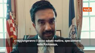 Mamdani: In arrivo tempesta a New York, evitare spostamenti non essenziali, state al sicuro