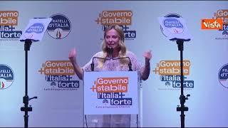 Meloni: Non ho mollato e non lo farò mai