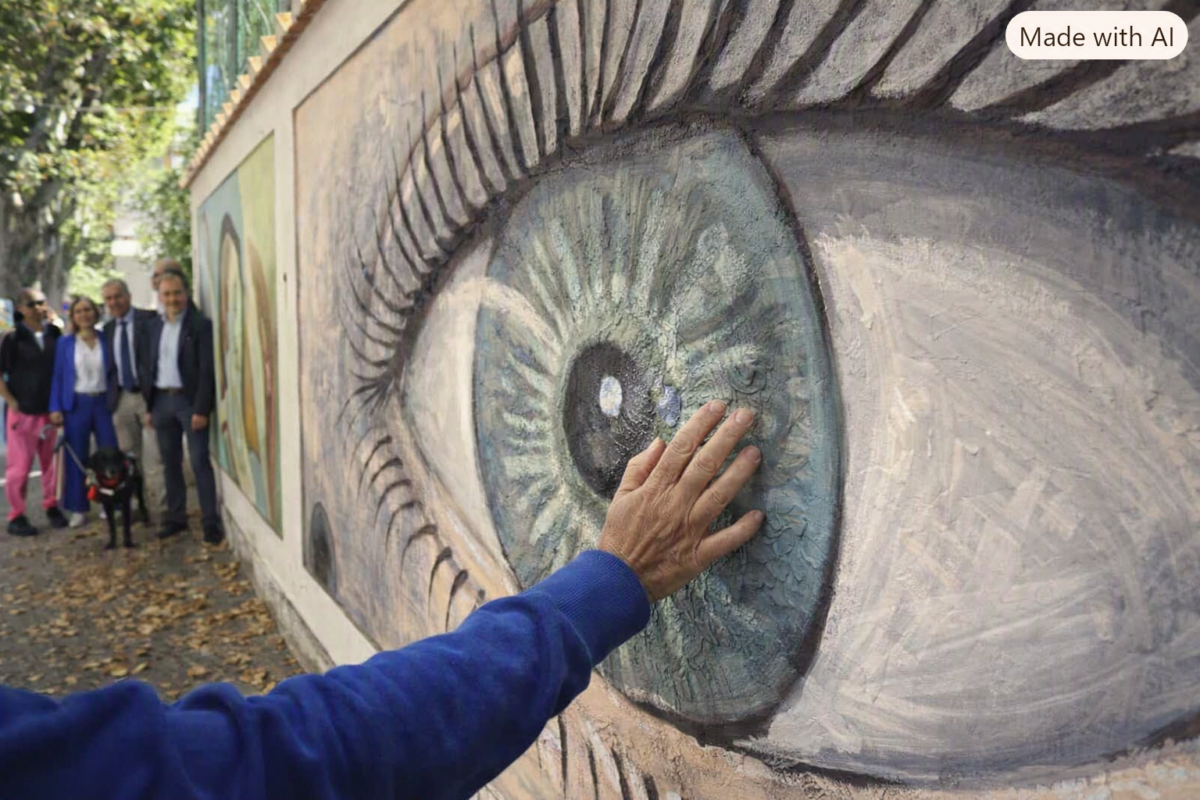 Giornata della Vista 2026, a Testaccio un murale tattile unisce arte urbana e prevenzione sanitaria Giornata della Vista 2026, a Testaccio un murale tattile unisce arte urbana e prevenzione sanitaria