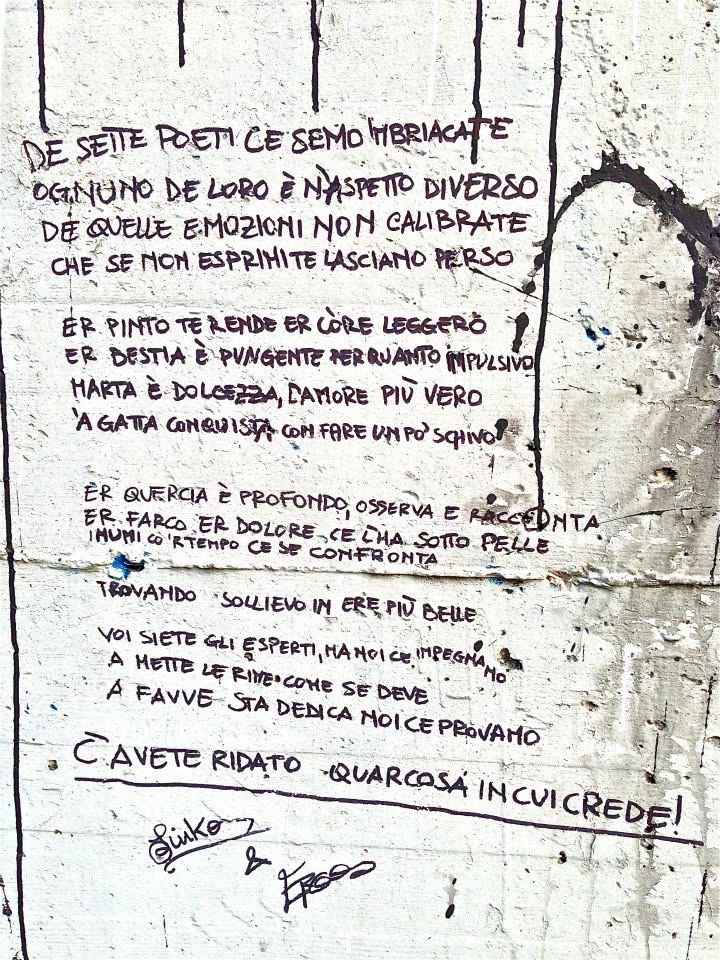 Da Facebook ai muri di periferia, la rivolta gentile dei Poeti der Trullo – INTERVISTA