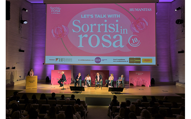 Gerry Scotti riceve un riconoscimento da protagonista con Sorrisi in Rosa e IULM