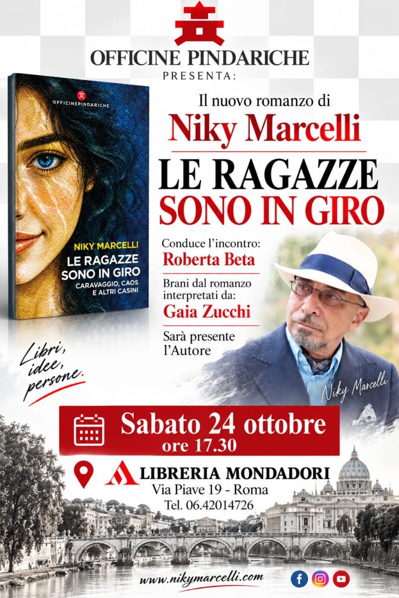 Metti un Caravaggio e cinque adolescenti scatenate: lo scrittore Niky Marcelli concede il bis in libreria Metti un Caravaggio e cinque adolescenti scatenate: lo scrittore Niky Marcelli concede il bis in libreria