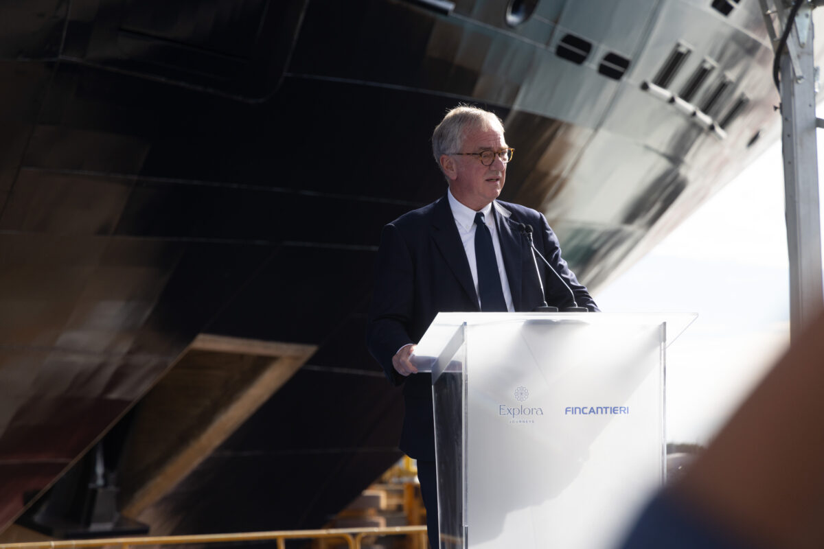 Fincantieri, doppio evento a Sestri Ponente: varo di Explora V e cerimonia della moneta di Explora VI Fincantieri, doppio evento a Sestri Ponente: varo di Explora V e cerimonia della moneta di Explora VI